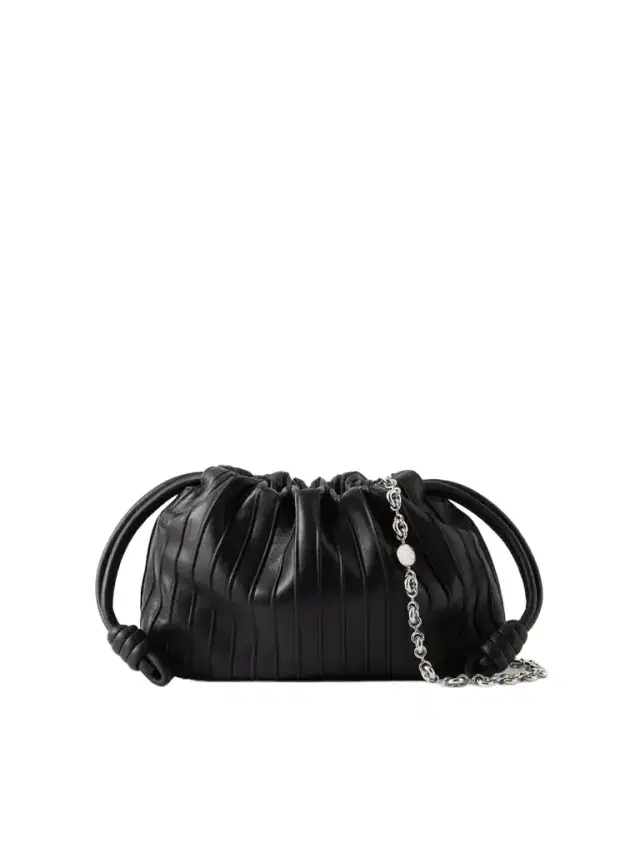 Flamenco Pleated Leather Shoulder Bag