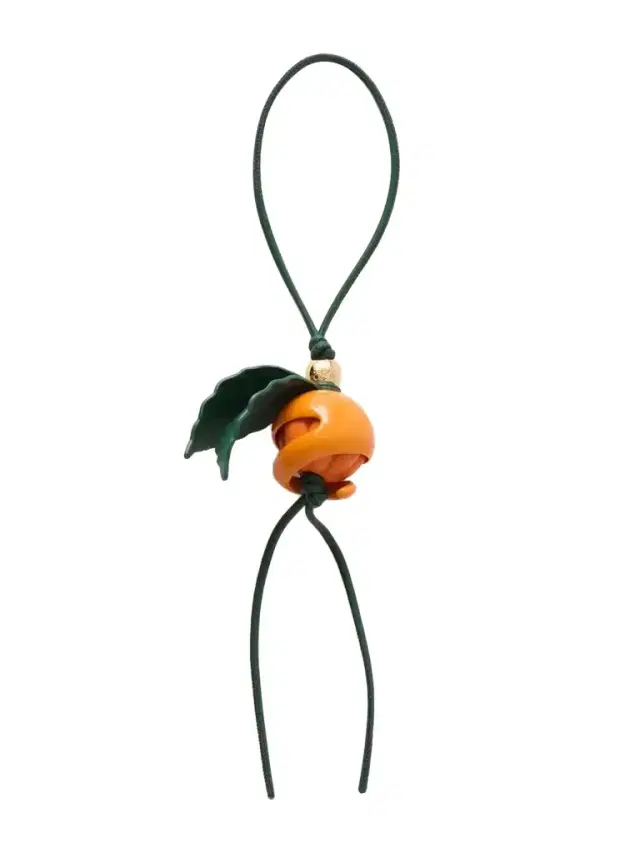 Loewe Peeling Orange Gold-tone Leather Charm