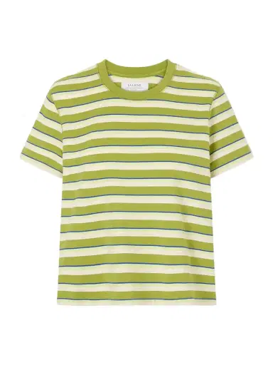 La Ligne Mol Cropped Striped Cotton T-shirt | Thumbnail 1 La Ligne Mol Cropped Striped Cotton T-shirt | Thumbnail 1