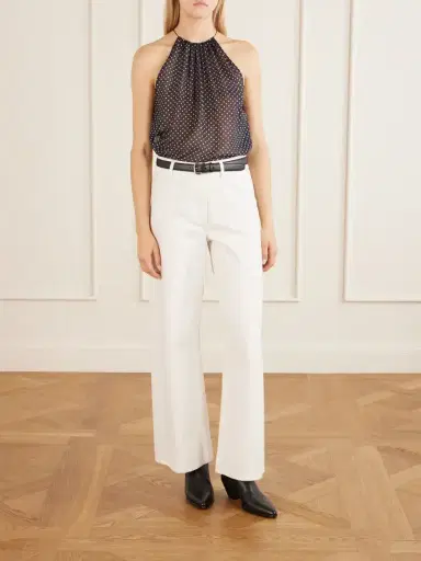 Nili Lotan Nikki Halterneck Polka-dot Silk Tank | Thumbnail 2 Nili Lotan Nikki Halterneck Polka-dot Silk Tank | Thumbnail 2