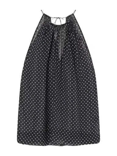 Nili Lotan Nikki Halterneck Polka-dot Silk Tank | Thumbnail 1 Nili Lotan Nikki Halterneck Polka-dot Silk Tank | Thumbnail 1
