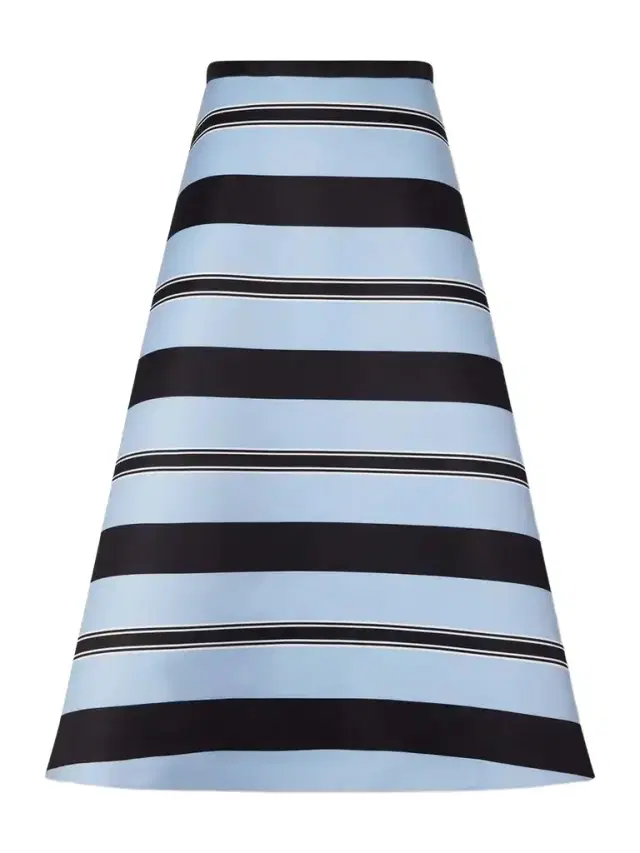 Emilia Wickstead Hallie Striped Faille Midi Skirt