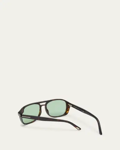 Tom Ford Havana Logo Acetate Aviator Sunglasses | Thumbnail 2 Tom Ford Havana Logo Acetate Aviator Sunglasses | Thumbnail 2