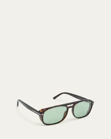 Tom Ford Havana Logo Acetate Aviator Sunglasses | Thumbnail 3 Tom Ford Havana Logo Acetate Aviator Sunglasses | Thumbnail 3