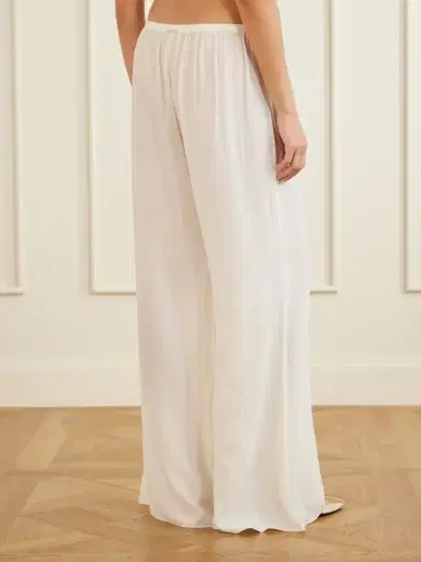 Away That Day St Barts Gathered Crepon Wide-leg Pants | Thumbnail 4 Away That Day St Barts Gathered Crepon Wide-leg Pants | Thumbnail 4