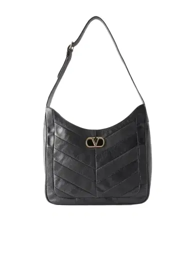 Valentino Garavani Vlogo-embellished Patchwork Leather Shoulder Bag | Thumbnail 1