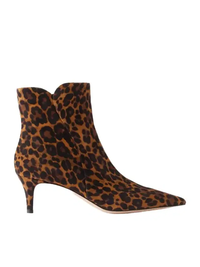 Gianvito Rossi Levy 55 Leopard-print Suede Ankle Boots