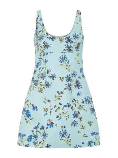 Emilia Wickstead Floral-printed Twill Mini Dress | Thumbnail 1