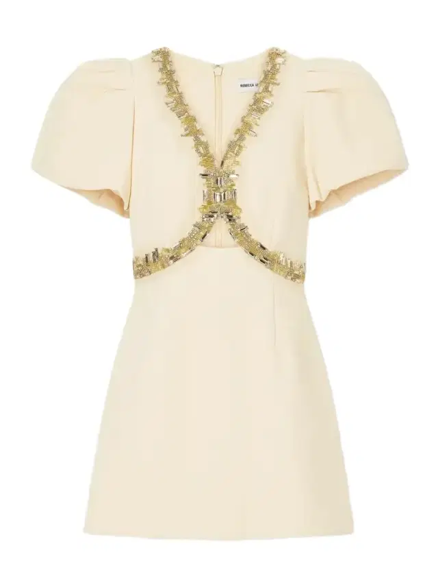 Rebecca Vallance Alexandrite Embellished Cady Mini Dress