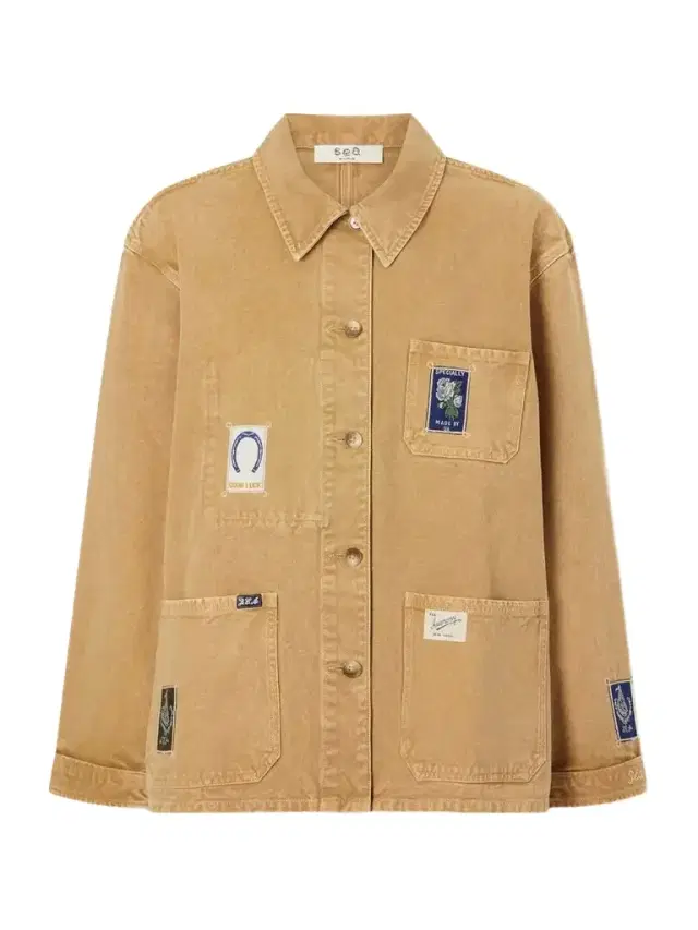 Sea Winslow Patch-detailed Denim Jacket