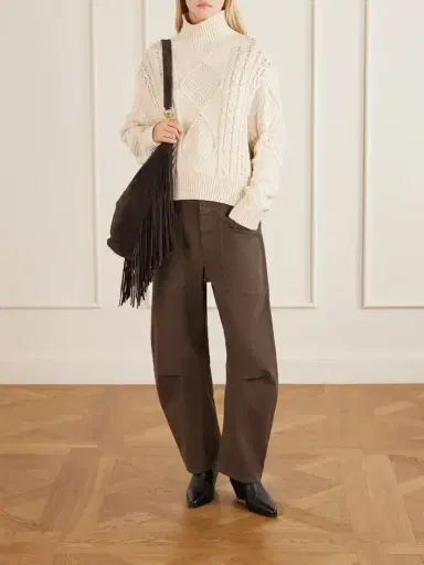Nili Lotan Kimmi Knitted Cotton And Cashmere-blend Sweater | Thumbnail 2