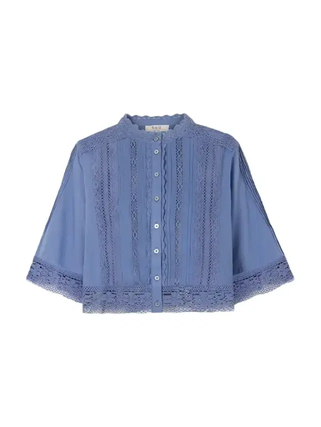 Sea Pippa Crochet-trimmed Cotton Blouse