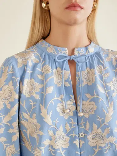 Sea Alina Embroidered Cotton And Linen-blend Blouse | Thumbnail 5 Sea Alina Embroidered Cotton And Linen-blend Blouse | Thumbnail 5