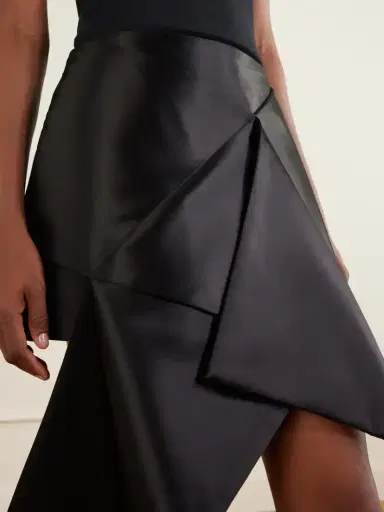 JW Anderson Cross Draped Cotton And Silk-blend Satin Mini Skirt | Thumbnail 5 JW Anderson Cross Draped Cotton And Silk-blend Satin Mini Skirt | Thumbnail 5