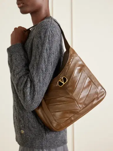 Valentino Garavani Vlogo-embellished Patchwork Leather Shoulder Bag | Thumbnail 2 Valentino Garavani Vlogo-embellished Patchwork Leather Shoulder Bag | Thumbnail 2