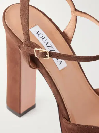 Aquazzura Amira 110 Suede Platform Pumps | Thumbnail 5