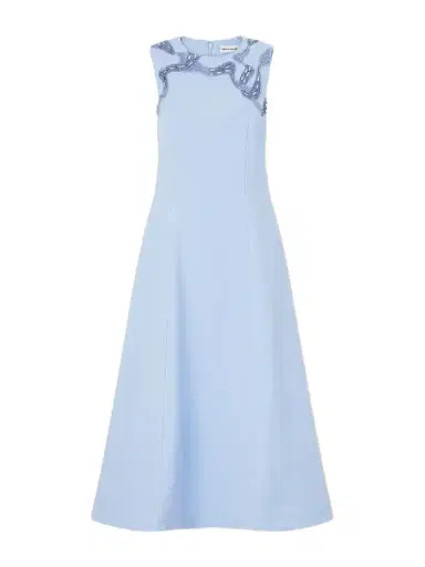 Rebecca Vallance Aylin Embellished Cady Midi Dress | Thumbnail 1