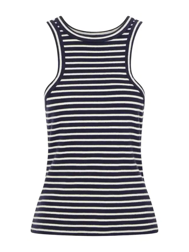 Nili Lotan Hank Striped Cotton Tank