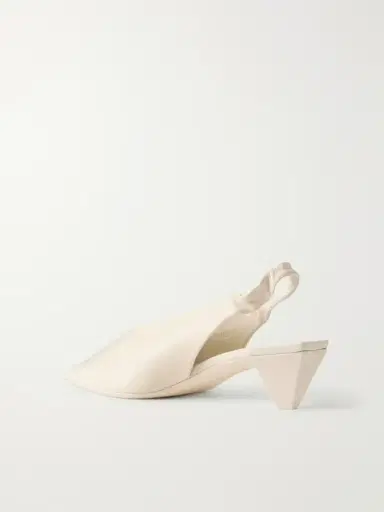 Loewe Origami Cubic 45 Leather Slingback Pumps | Thumbnail 3