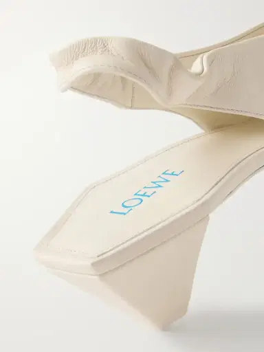 Loewe Origami Cubic 45 Leather Slingback Pumps | Thumbnail 5