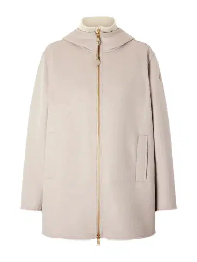 Moncler Layered Wool And Cashmere-blend Jacket | Thumbnail 1 Moncler Layered Wool And Cashmere-blend Jacket | Thumbnail 1