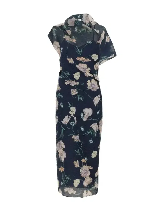 Erdem Floral-printed Organza-cloquè Midi Dress