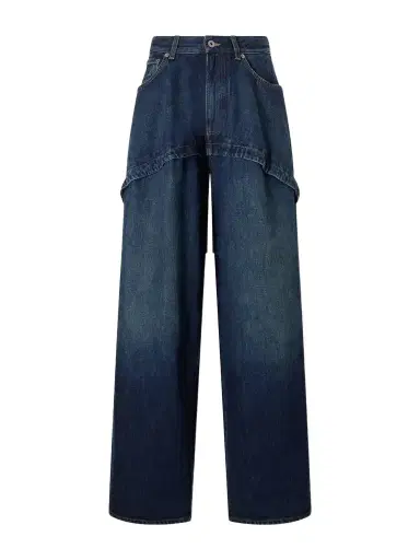 Loewe Tiered Mid-rise Wide-leg Jeans | Thumbnail 1