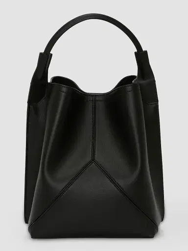 Victoria Beckham Women's Victoria Leather Bucket Bag - Black | Thumbnail 2