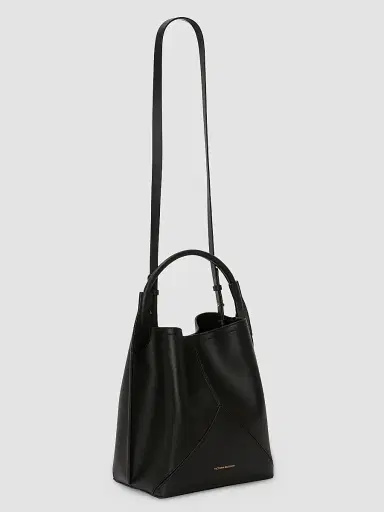 Victoria Beckham Women's Victoria Leather Bucket Bag - Black | Thumbnail 4