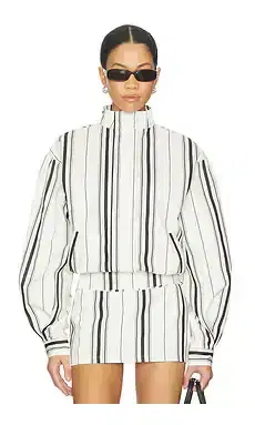 Yellow The Label Stacy Cotton Boxy Jacket