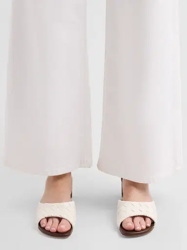 Bottega Veneta Women's Livia 40MM Leather Mules - Alabaster - Size 5.5 | Thumbnail 2 Bottega Veneta Women's Livia 40MM Leather Mules - Alabaster - Size 5.5 | Thumbnail 2