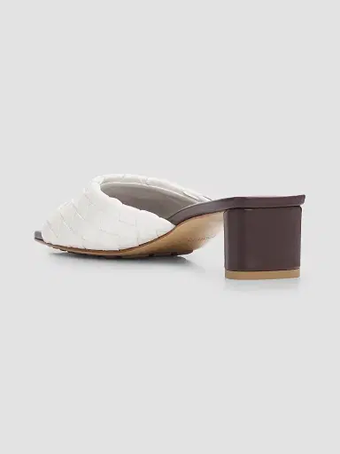 Bottega Veneta Women's Livia 40MM Leather Mules - Alabaster - Size 5.5 | Thumbnail 4 Bottega Veneta Women's Livia 40MM Leather Mules - Alabaster - Size 5.5 | Thumbnail 4