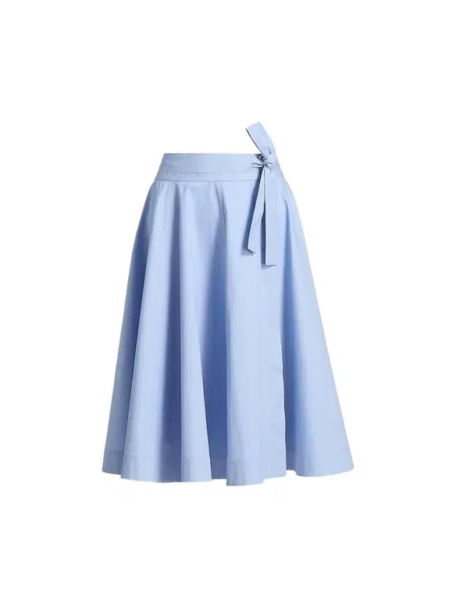 DEREK LAM 10 CROSBY Women's Sage Cotton-Twill Wrap Skirt