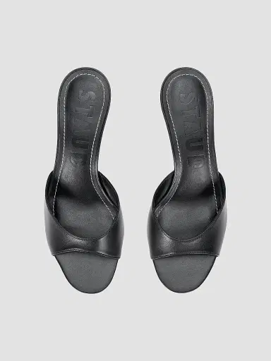 Staud Women's Brigitte 60MM Wedge Mules - Black - Size 10 | Thumbnail 3 Staud Women's Brigitte 60MM Wedge Mules - Black - Size 10 | Thumbnail 3
