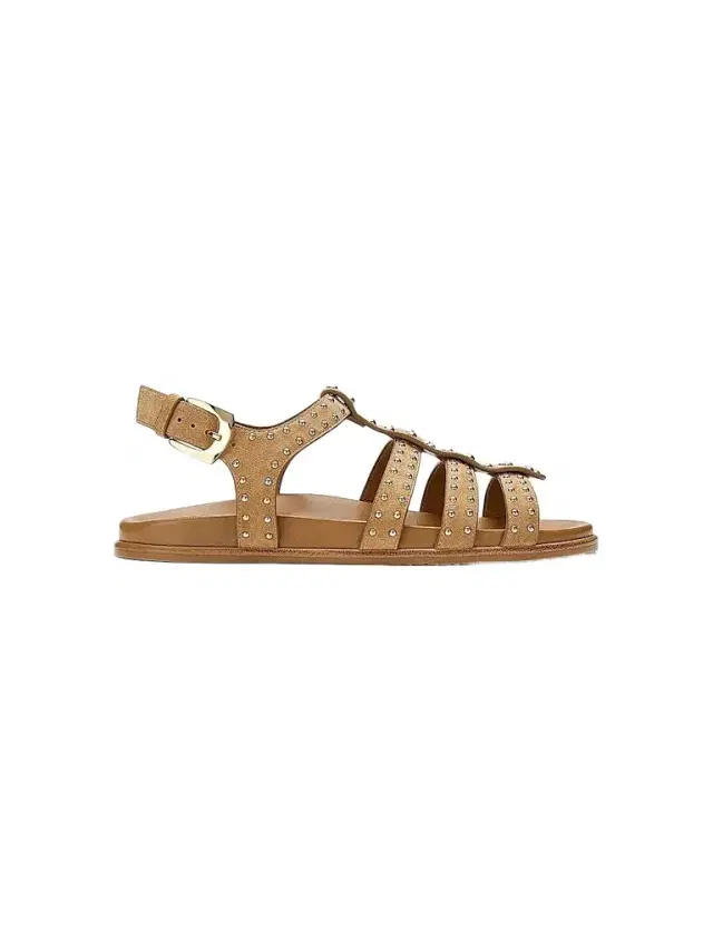 Stuart Weitzman Women's Perry Fisherman Leather Sandals - Golden Hour