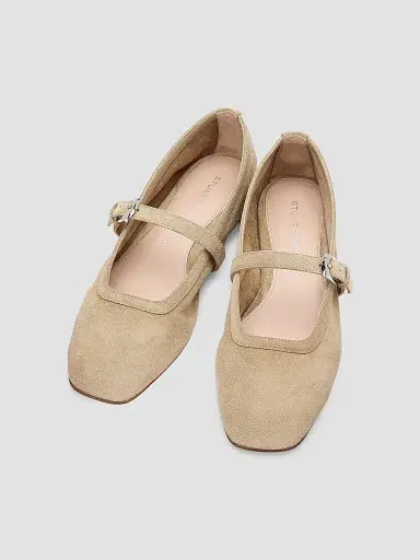 Stuart Weitzman Women's Sai Suede Ballet Flats - Seamoss | Thumbnail 4