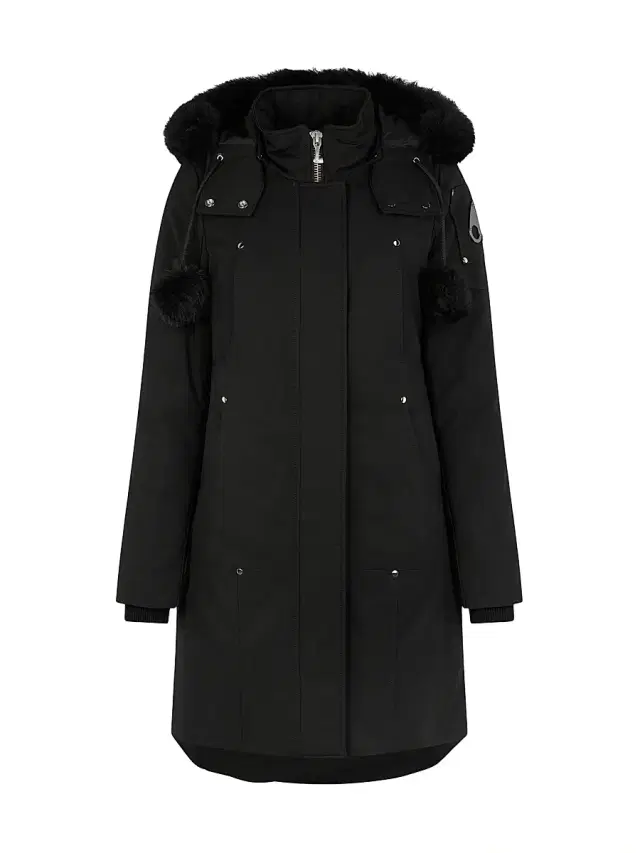 Moose Knuckles Women's Stirling Shearling-Trim Parka - Black Black
