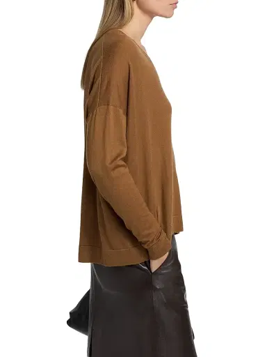 Co Women's Cashmere V-Neck Sweater | Thumbnail 4 Co Women's Cashmere V-Neck Sweater | Thumbnail 4