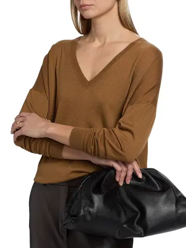 Co Women's Cashmere V-Neck Sweater | Thumbnail 6 Co Women's Cashmere V-Neck Sweater | Thumbnail 6
