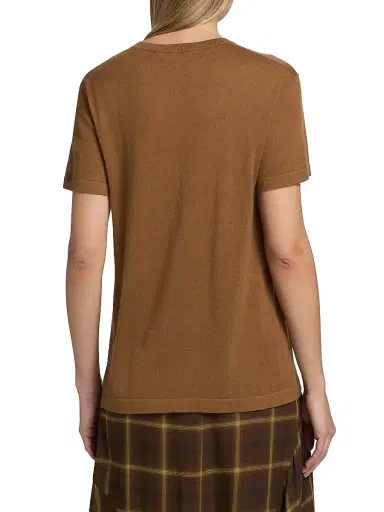 Co Women's Cashmere Crewneck T-Shirt | Thumbnail 5