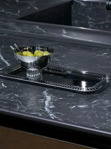 ANNA New York Striations 5-Piece Stainless Steel Cocktail Pick & Holder Set - Silver | Thumbnail 3