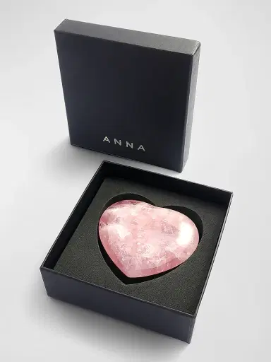 Anna New York Cuore Rose Quartz Heart | Thumbnail 2 Anna New York Cuore Rose Quartz Heart | Thumbnail 2
