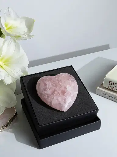 Anna New York Cuore Rose Quartz Heart | Thumbnail 3 Anna New York Cuore Rose Quartz Heart | Thumbnail 3
