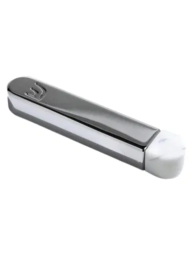 Anna New York Coluna Marble & Stainless Steel Small Mezuzah | Thumbnail 1 Anna New York Coluna Marble & Stainless Steel Small Mezuzah | Thumbnail 1