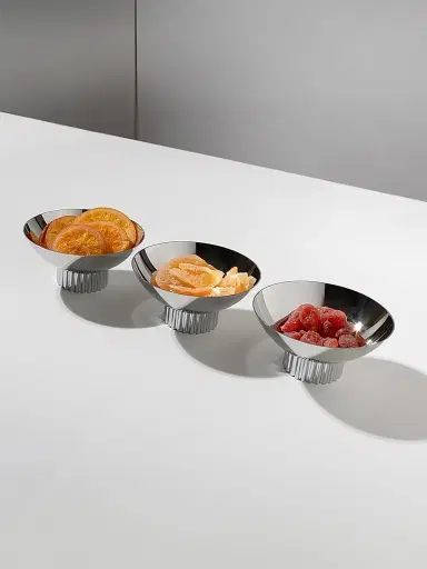 Anna New York Striations 3-Piece Stainless Steel Bowl Set | Thumbnail 3 Anna New York Striations 3-Piece Stainless Steel Bowl Set | Thumbnail 3