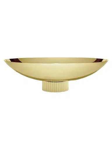 Anna New York Striations Goldtone Stainless Steel Fruit Bowl | Thumbnail 1 Anna New York Striations Goldtone Stainless Steel Fruit Bowl | Thumbnail 1