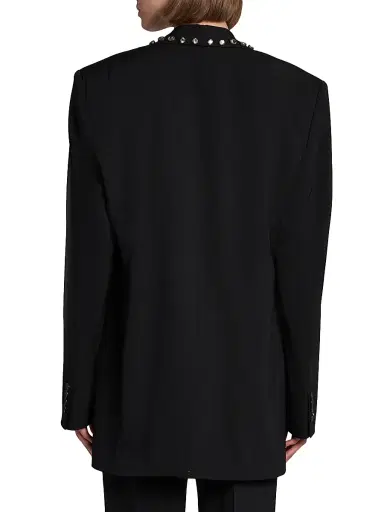 Stella McCartney Women's Embellished Wool Blazer - Black - Size 12 | Thumbnail 5