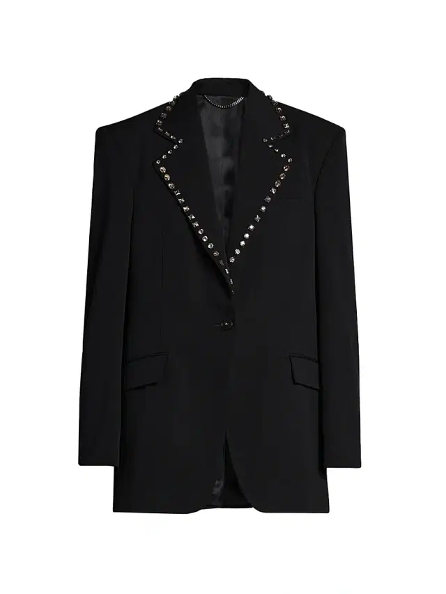 Stella McCartney Women's Embellished Wool Blazer - Black