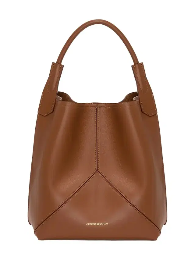 Victoria Beckham Women's Victoria Leather Bucket Bag - Dark Tan