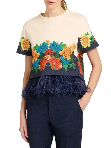 La DoubleJ Women's La Scala Tee Shirt - Princess Peony | Thumbnail 3 La DoubleJ Women's La Scala Tee Shirt - Princess Peony | Thumbnail 3